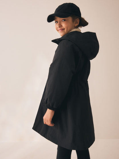 Dsiney Kidz - Black Waterproof Skirted Rain Jacket (3-16yrs) image 2