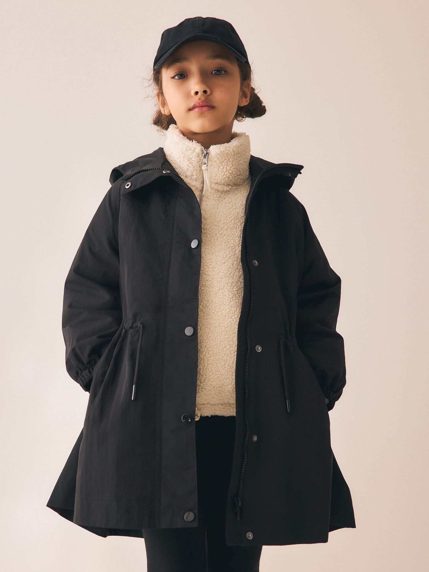 Dsiney Kidz - Black Waterproof Skirted Rain Jacket (3-16yrs) image 4
