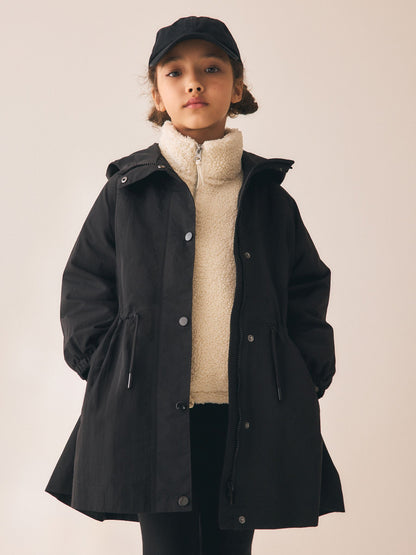 Dsiney Kidz - Black Waterproof Skirted Rain Jacket (3-16yrs) image 4