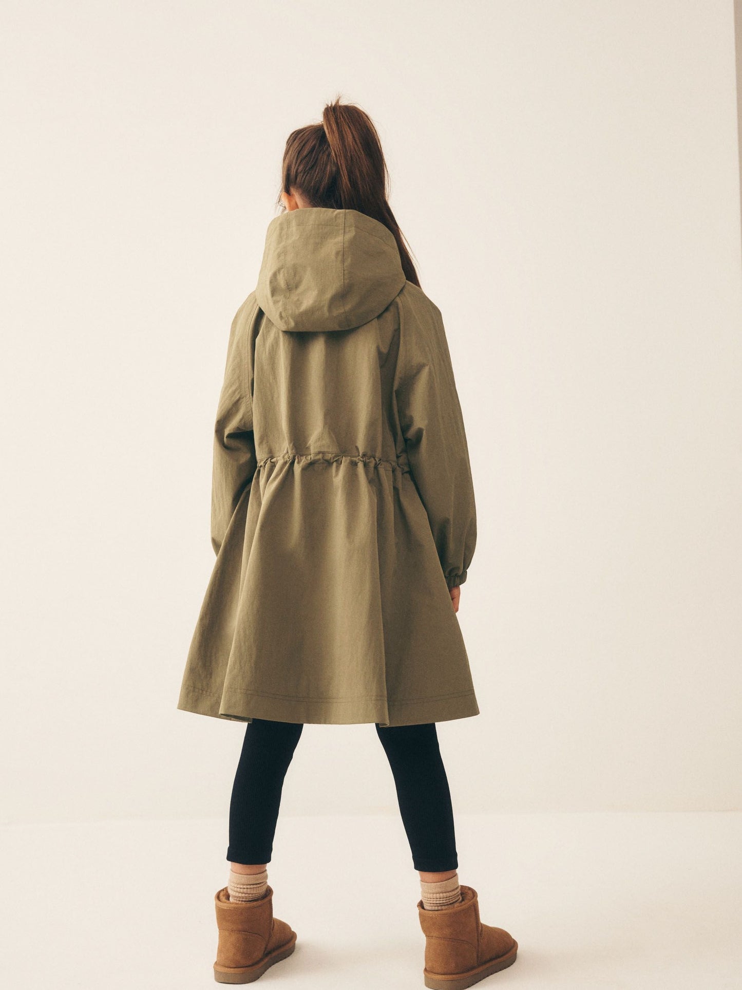 Dsiney Kidz - Khaki Green Waterproof Skirted Rain Jacket (3-16yrs) image 3