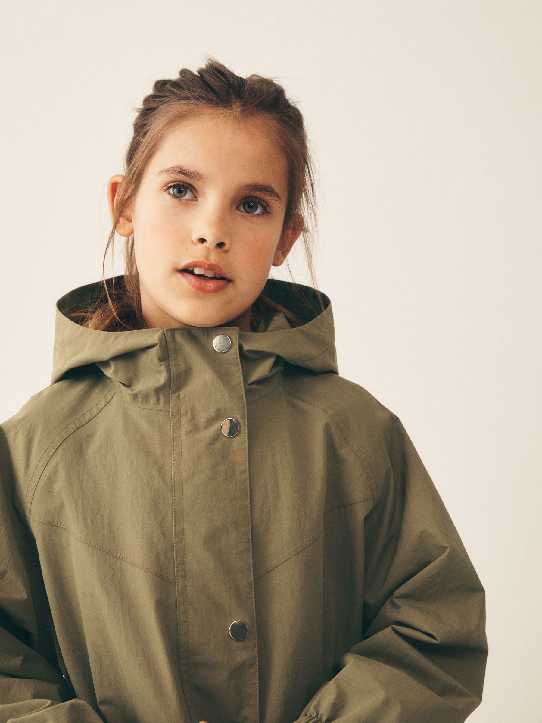 Dsiney Kidz - Khaki Green Waterproof Skirted Rain Jacket (3-16yrs) image 4