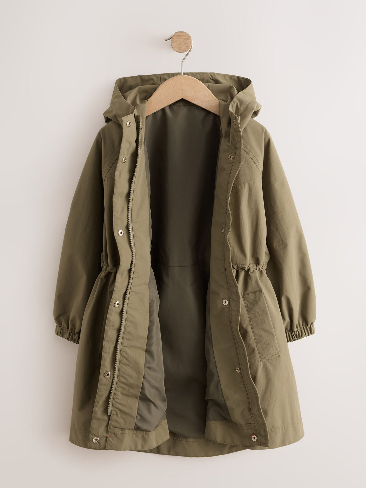 Dsiney Kidz - Khaki Green Waterproof Skirted Rain Jacket (3-16yrs) image 7