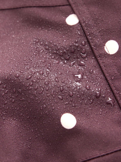 Dsiney Kidz - Brown Polka Dot Waterproof Skirted Rain Jacket (3-16yrs) image 10