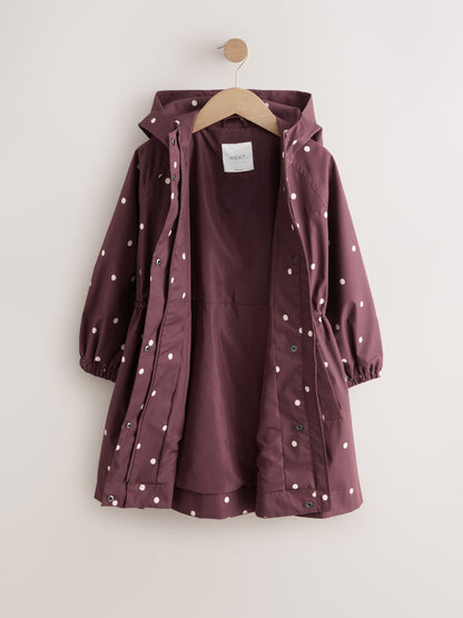 Dsiney Kidz - Brown Polka Dot Waterproof Skirted Rain Jacket (3-16yrs) image 6