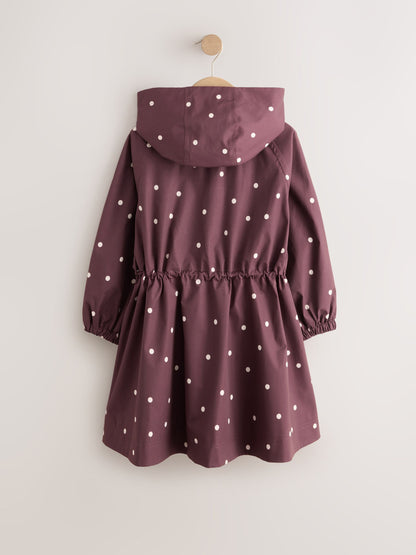 Dsiney Kidz - Brown Polka Dot Waterproof Skirted Rain Jacket (3-16yrs) image 7