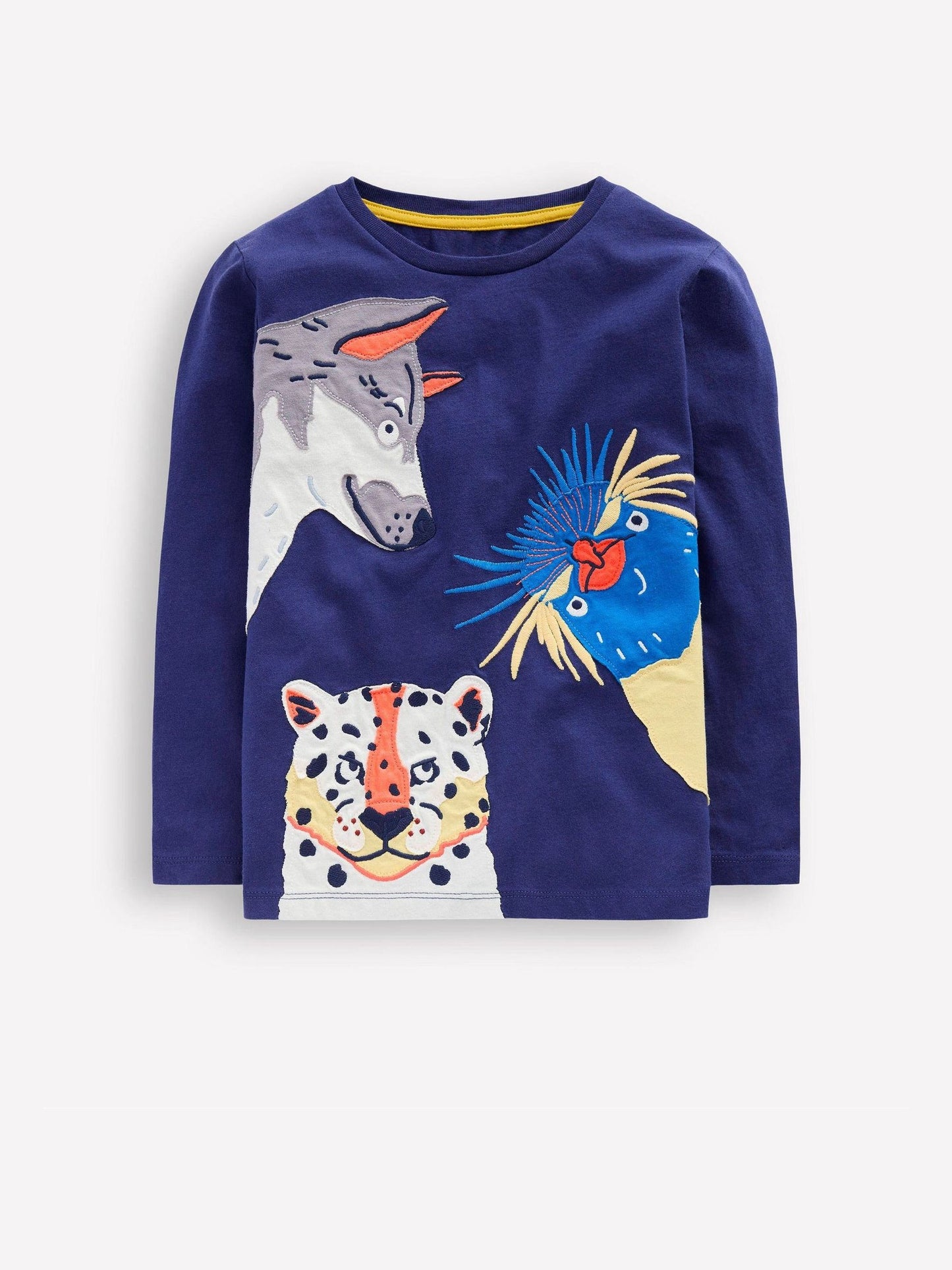 Dsiney Kidz - Boden Blue Long Sleeve Appliqué T-Shirt image 2