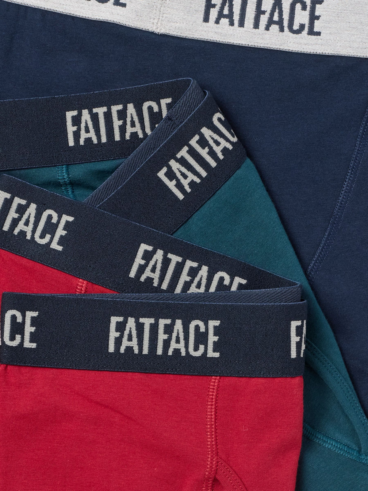 Dsiney Kidz - FatFace 3 Pack Red/Teal/Navy Boxers image 3