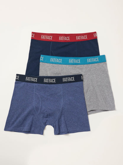 Dsiney Kidz - FatFace 3 Pack Multi Plain Boxers image 1
