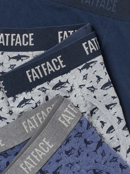 Dsiney Kidz - FatFace 3 Pack Shark Print Boxers image 3