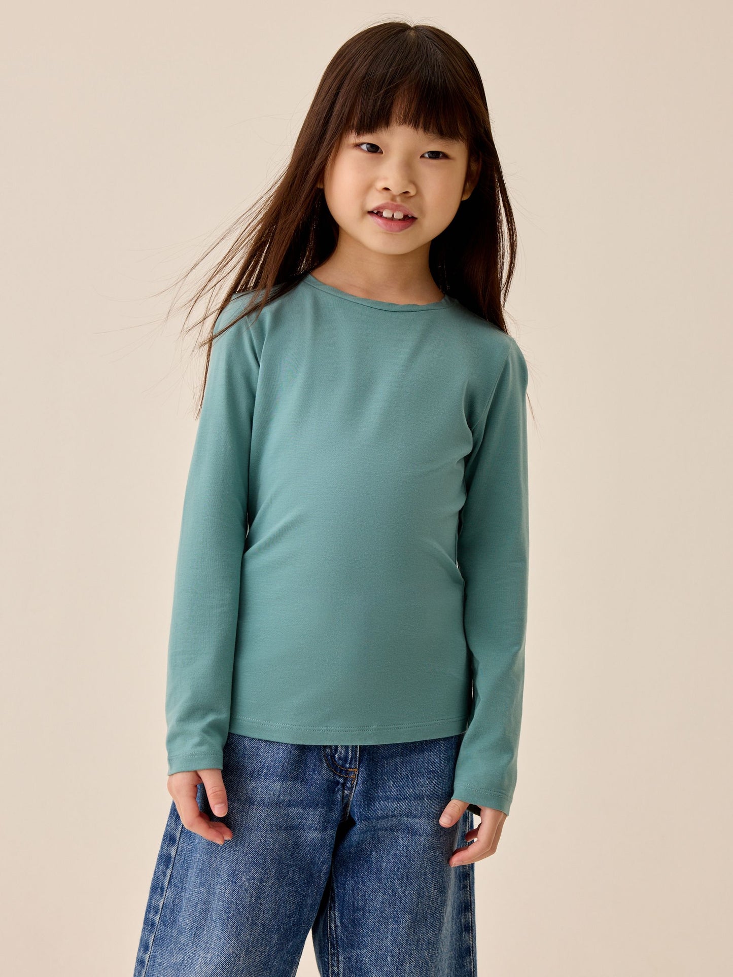 Dsiney Kidz - Teal Blue Supersoft Long Sleeve Top (3-16yrs) image 2