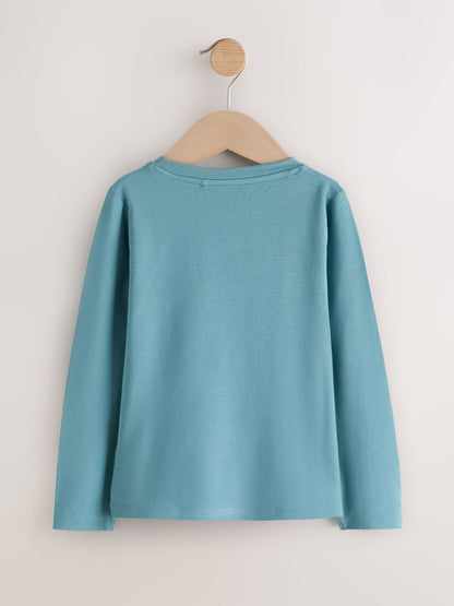 Dsiney Kidz - Teal Blue Supersoft Long Sleeve Top (3-16yrs) image 6
