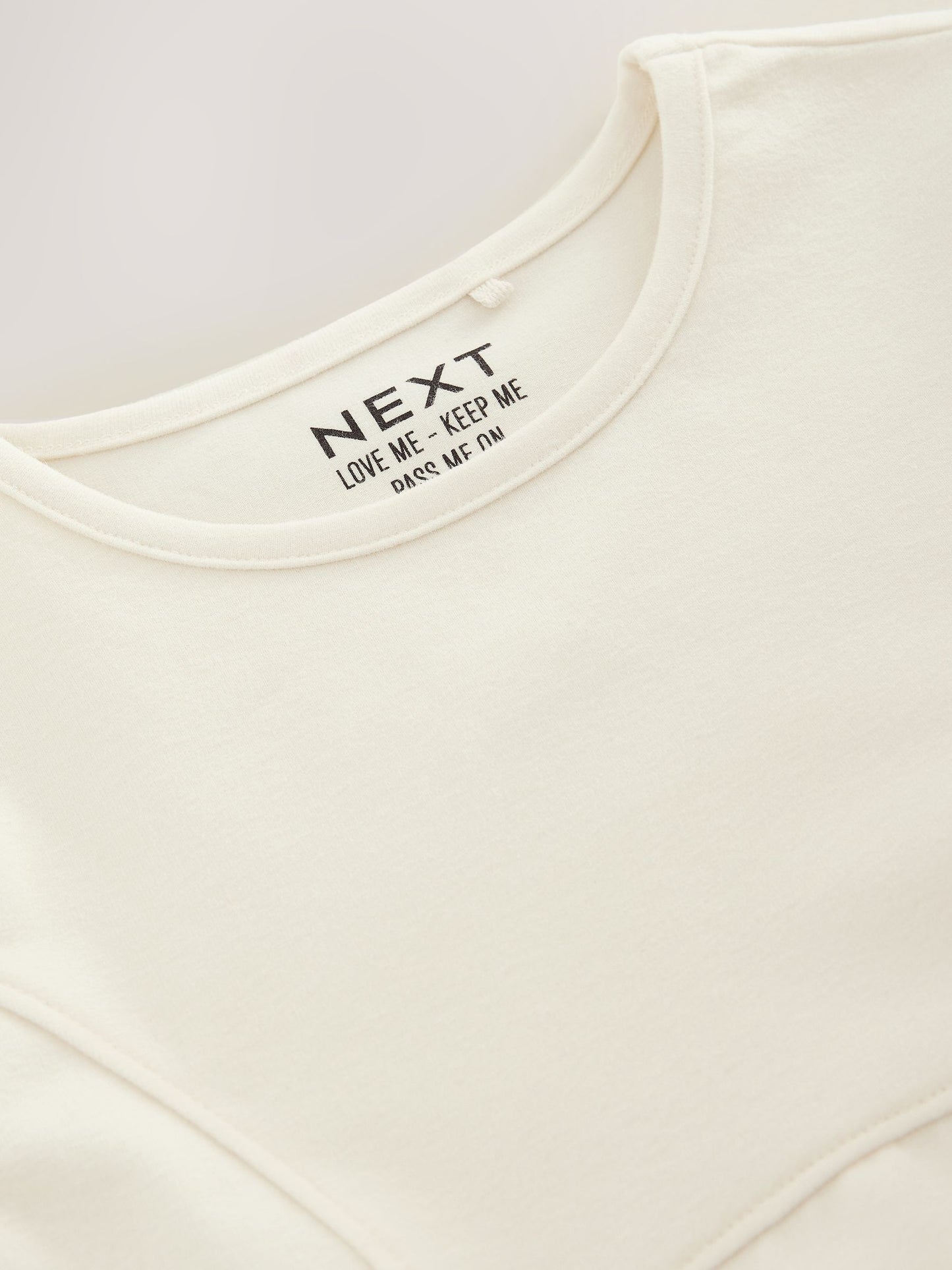 Dsiney Kidz - Ecru Long Sleeve Seam Detail Top (3-16yrs) image 8