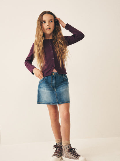 Dsiney Kidz - Berry Long Sleeve Ribbed Cardigan (3-16yrs) image 2