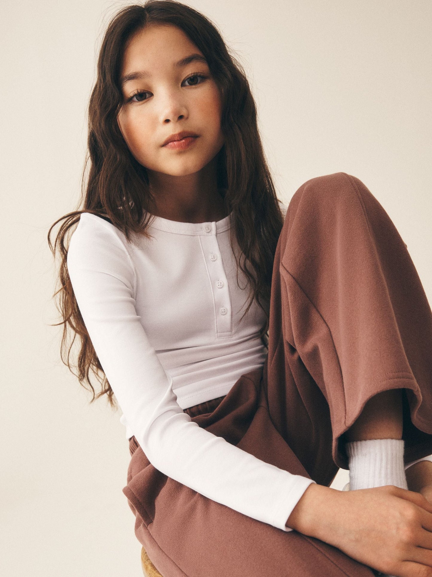 Dsiney Kidz - White Long Sleeve Button Top (3-16yrs) image 3