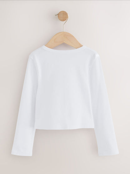 Dsiney Kidz - White Long Sleeve Button Top (3-16yrs) image 6