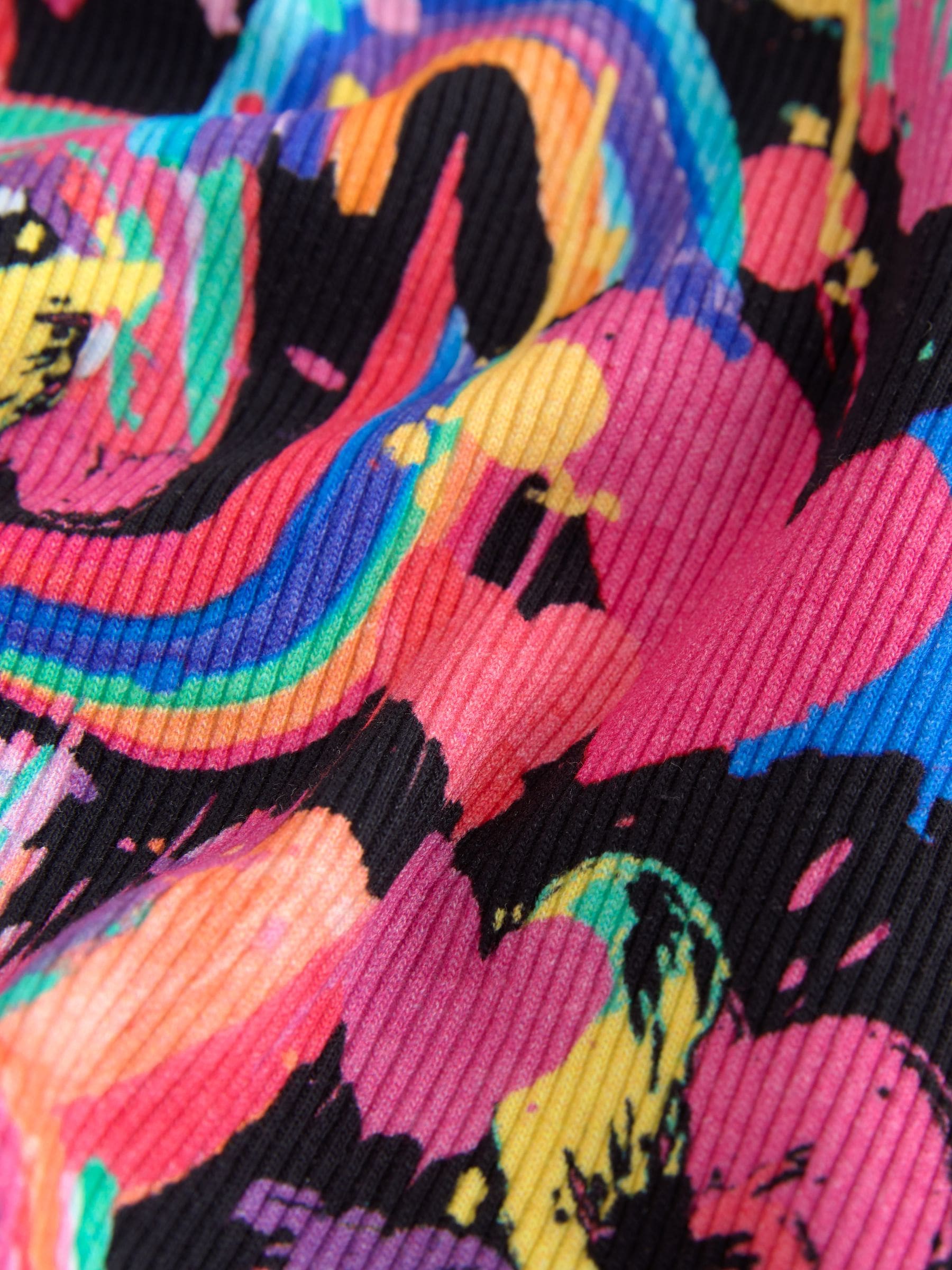 Dsiney Kidz - Bright Heart Rainbow Long Sleeve Ribbed Top (3-16yrs) image 7