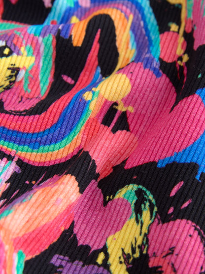 Dsiney Kidz - Bright Heart Rainbow Long Sleeve Ribbed Top (3-16yrs) image 7