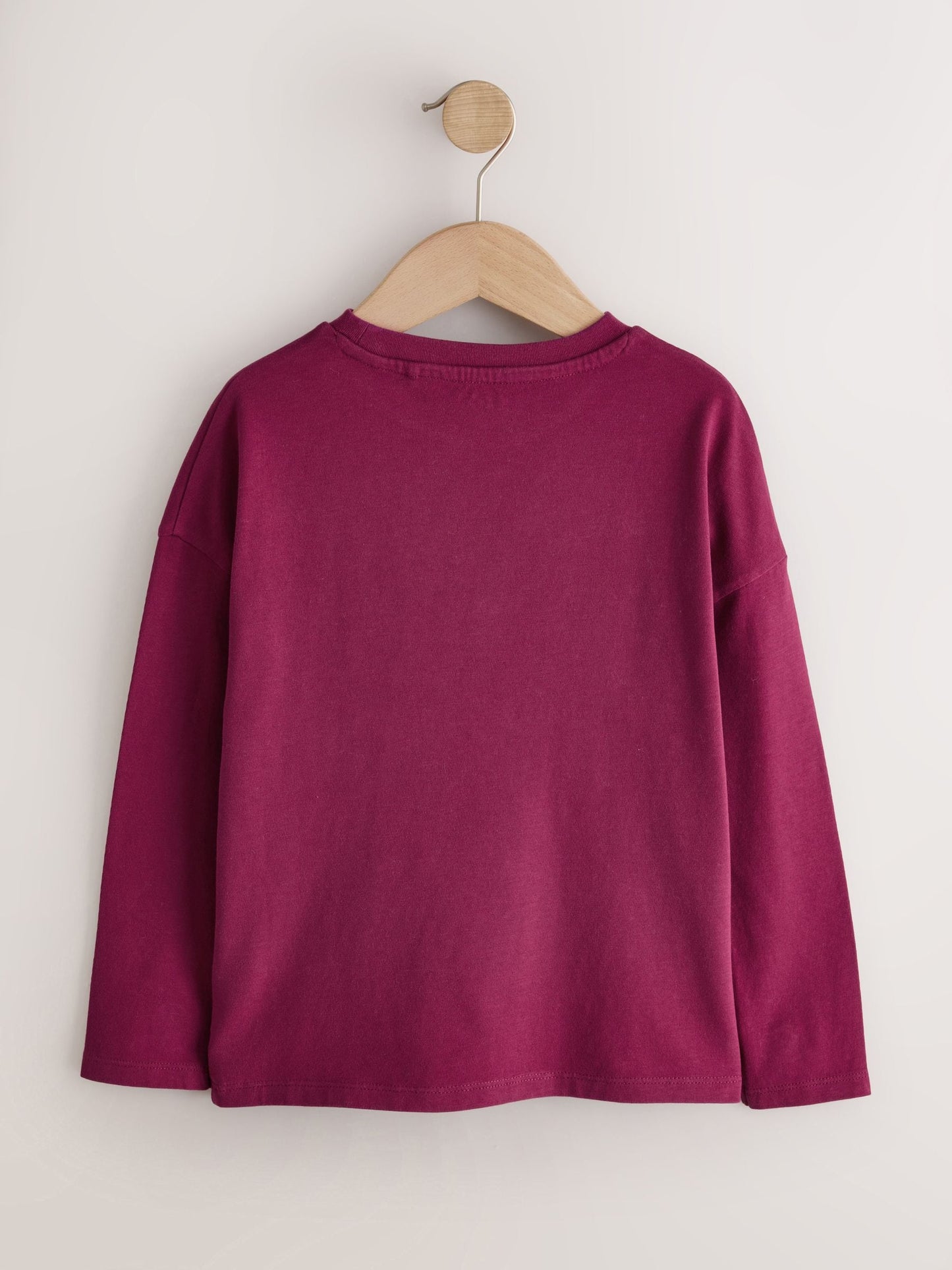 Dsiney Kidz - Burgundy Red Long Sleeve Sequin Heart Top (3-16yrs) image 3