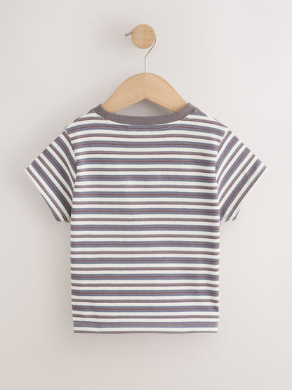 Dsiney Kidz - Grey Stripe Dog Beaded T-Shirt (3-16yrs) image 6