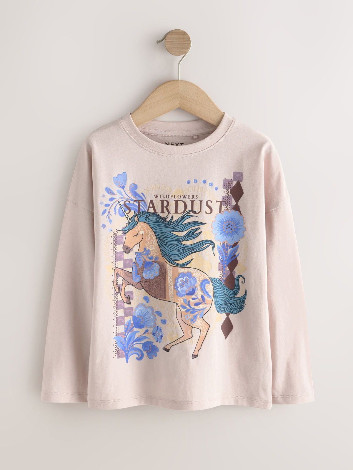 Dsiney Kidz - Lilac Purple Unicorn Long Sleeve T-Shirts 5 Pack (3-16yrs) image 2