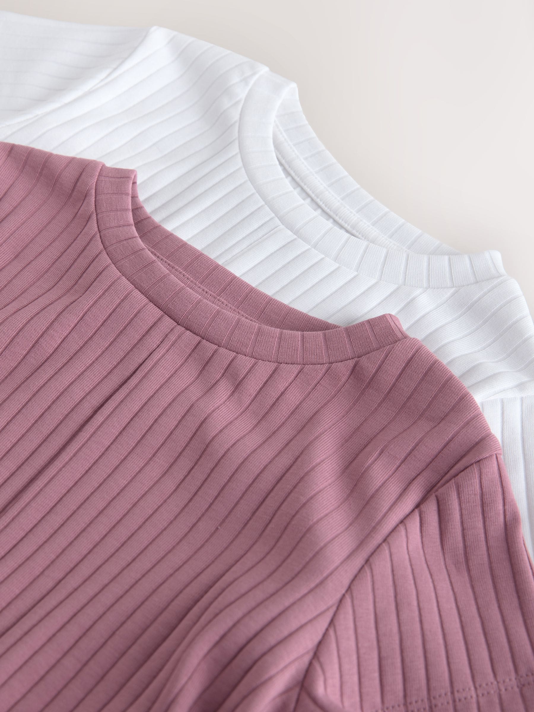 Dsiney Kidz - Pink/White Ribbed Wrap Front 2 Pack T-Shirt (3-16yrs) image 10