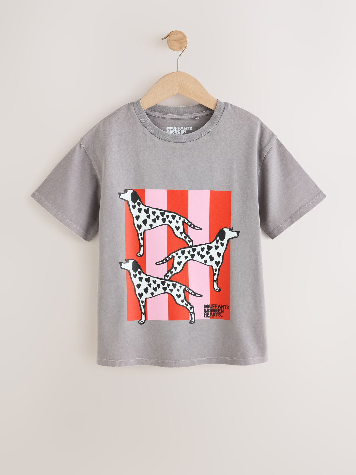 Dsiney Kidz - Grey Dalmation Kendra Dandy Oversized Graphic T-Shirt (3-16yrs) image 6