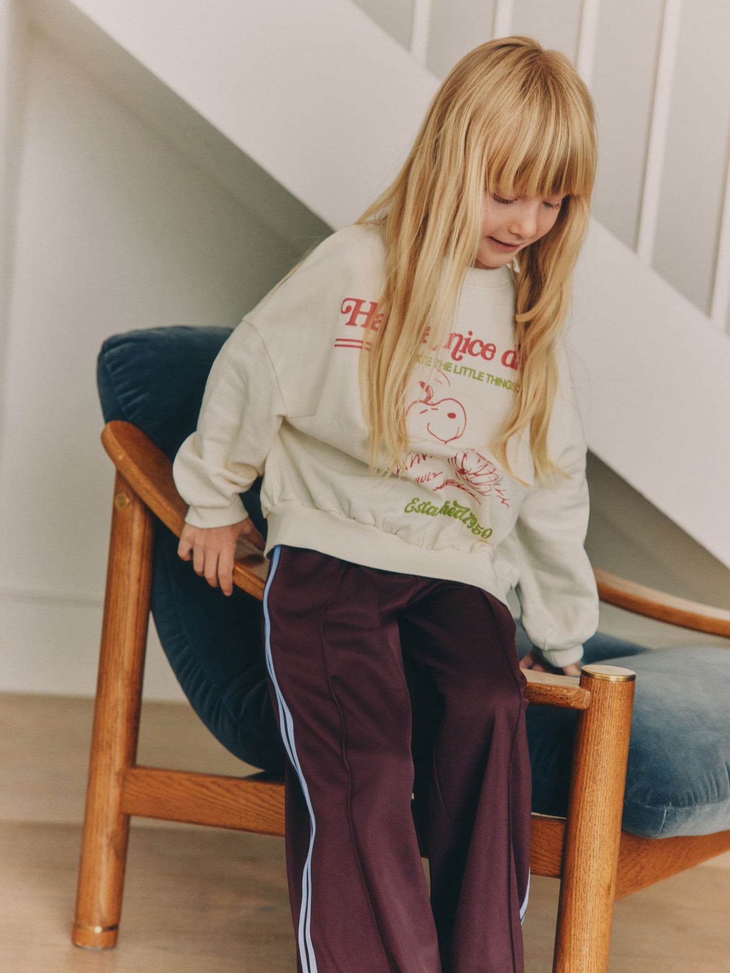 Dsiney Kidz - Cream Snoopy Long Sleeve Sweatshirt (3-16yrs) image 4