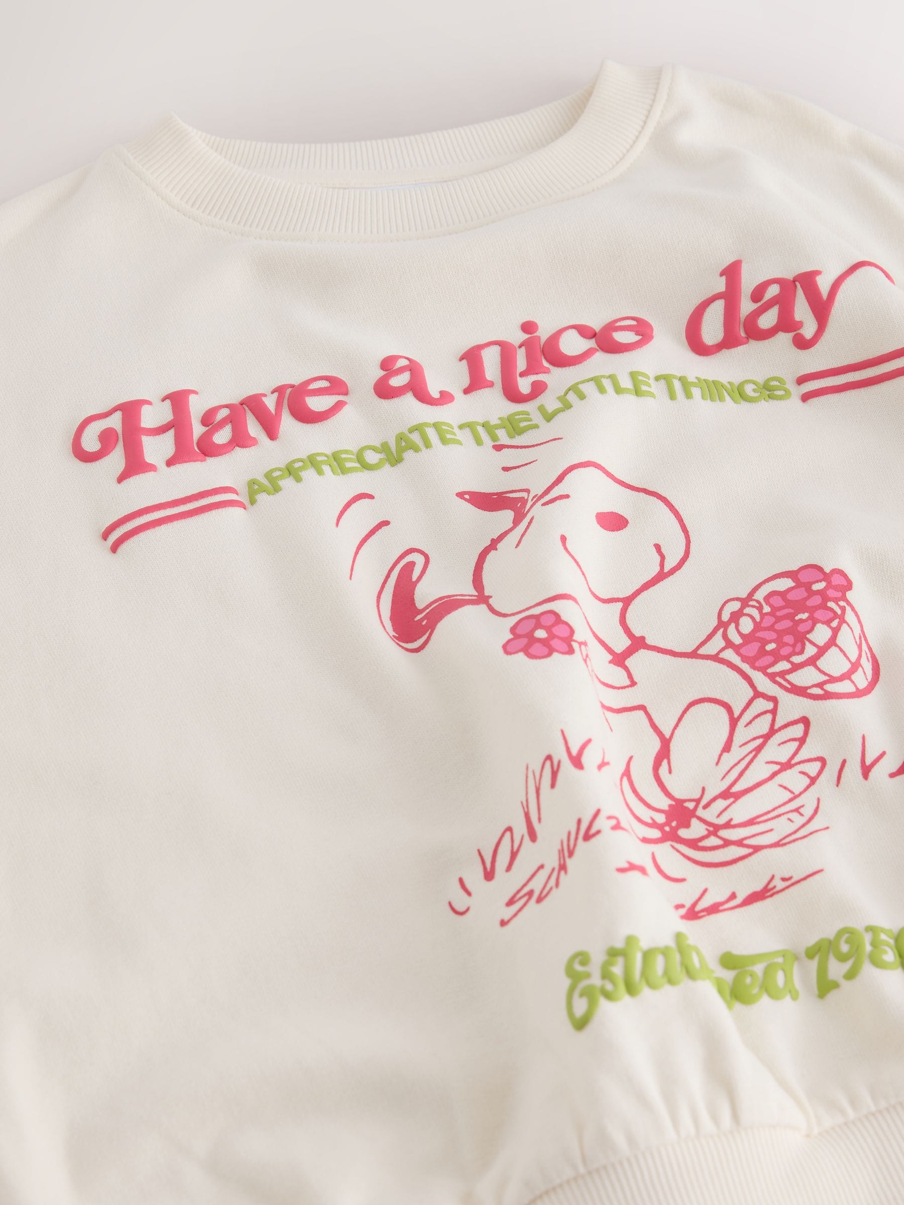 Dsiney Kidz - Cream Snoopy Long Sleeve Sweatshirt (3-16yrs) image 9