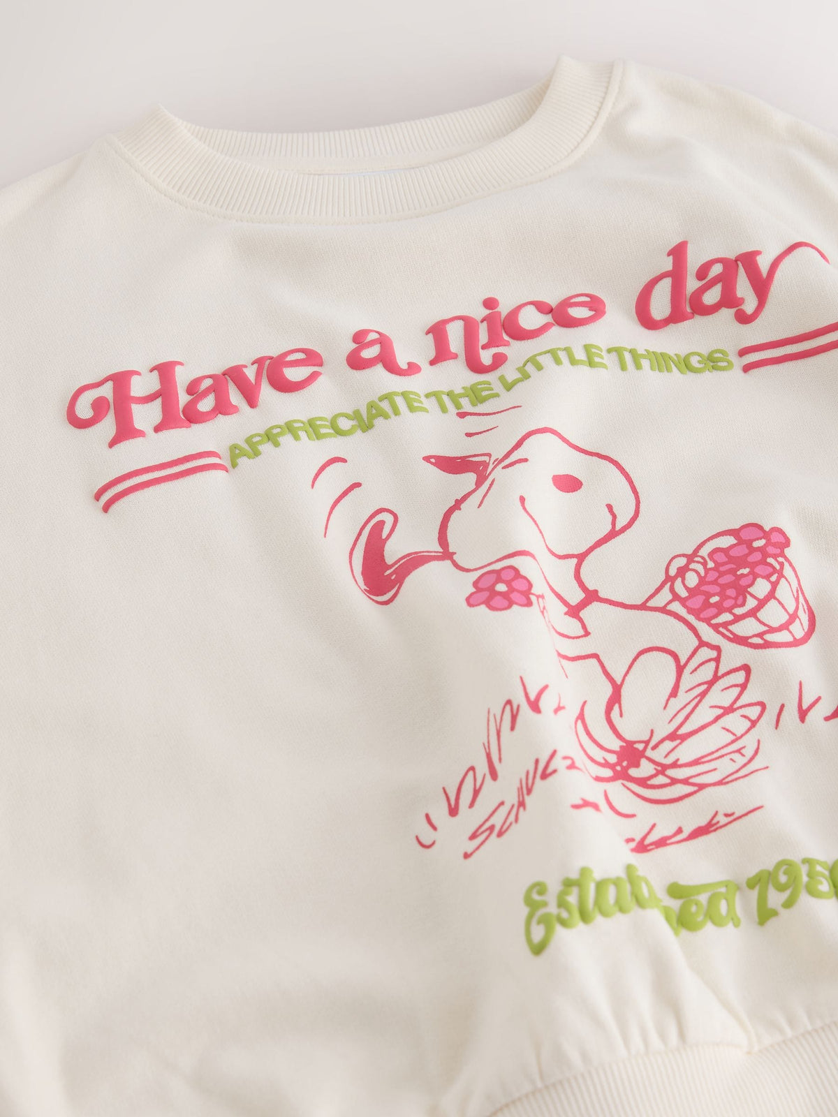 Dsiney Kidz - Cream Snoopy Long Sleeve Sweatshirt (3-16yrs) image 9