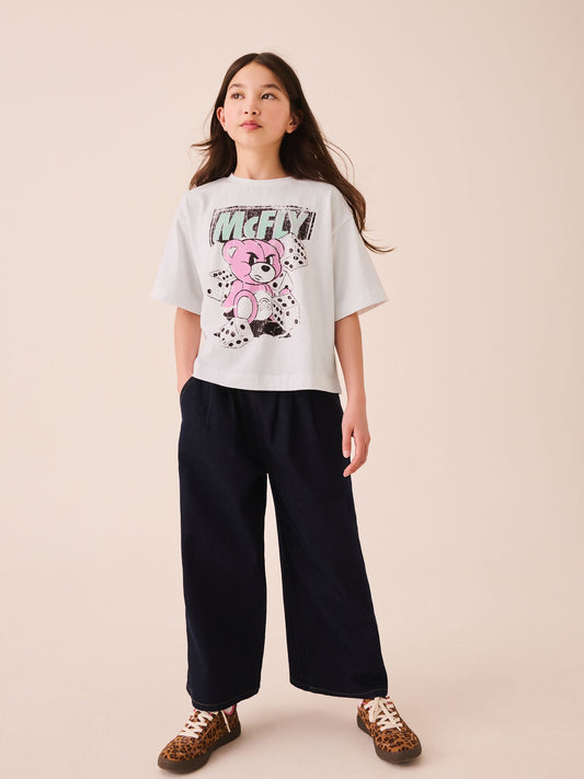 Dsiney Kidz - White McFly Oversized Boxy Graphic T-Shirt (3-16yrs) image 2