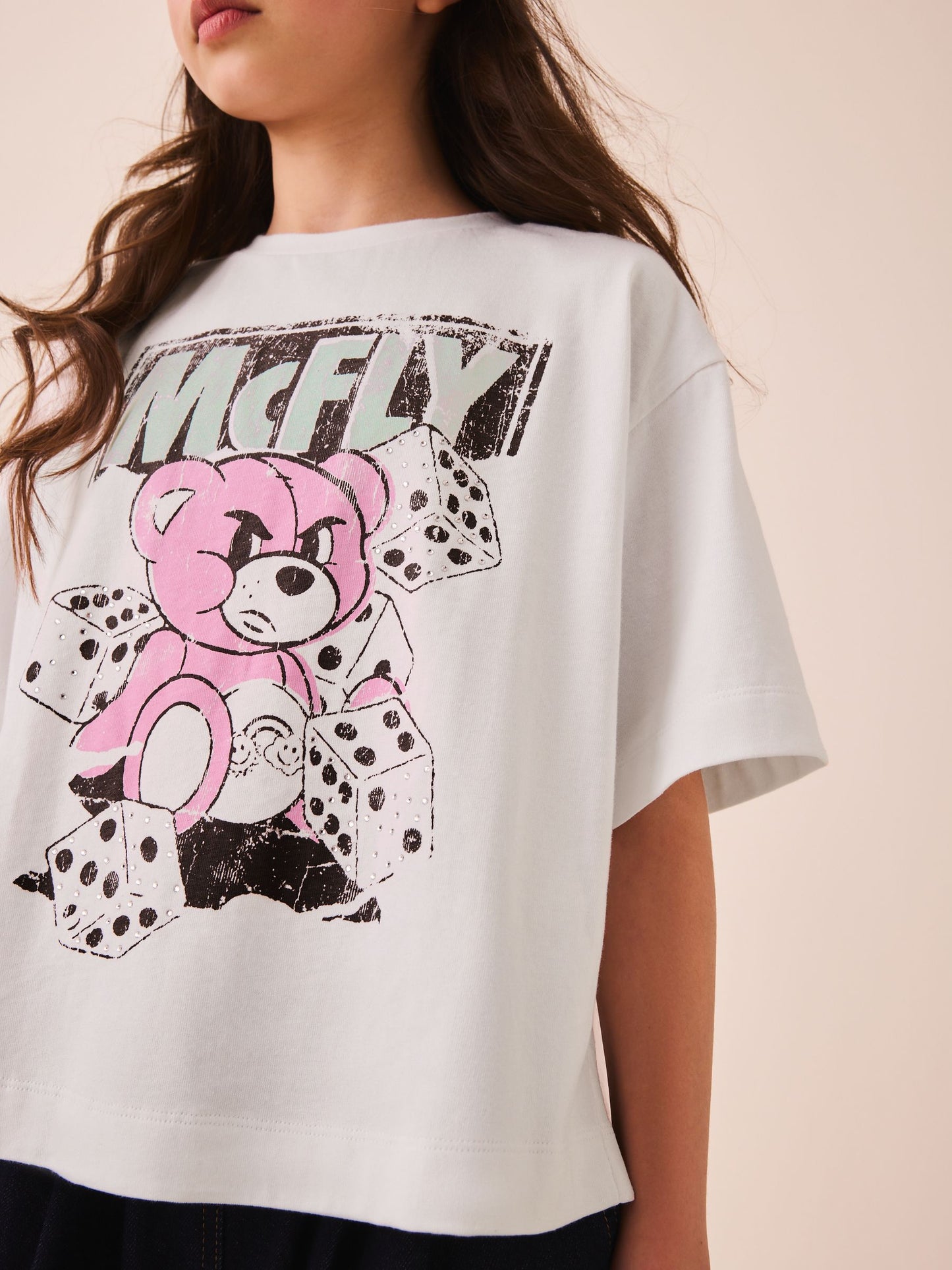 Dsiney Kidz - White McFly Oversized Boxy Graphic T-Shirt (3-16yrs) image 4