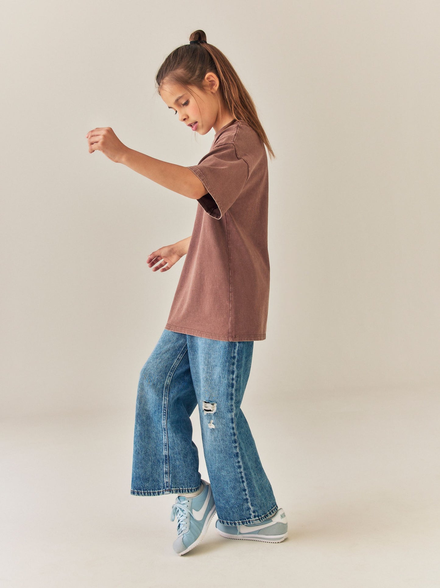 Dsiney Kidz - Brown Horse Oversized Graphic T-Shirt (3-16yrs) image 5