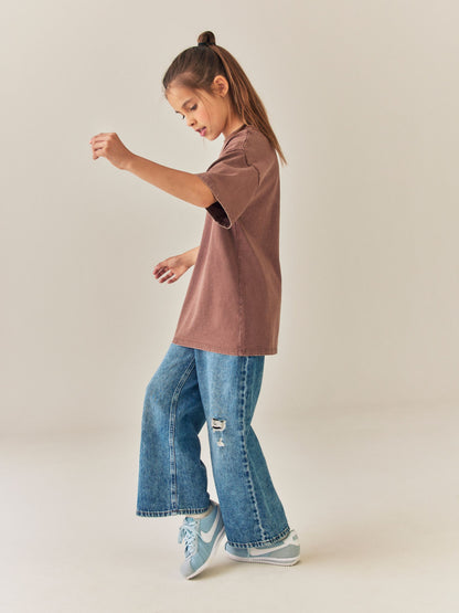 Dsiney Kidz - Brown Horse Oversized Graphic T-Shirt (3-16yrs) image 5
