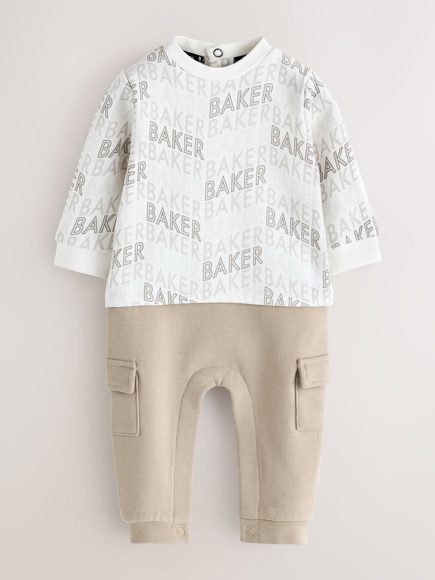 Baker by Ted Baker Letter Print Mockable Rompersuit image 1