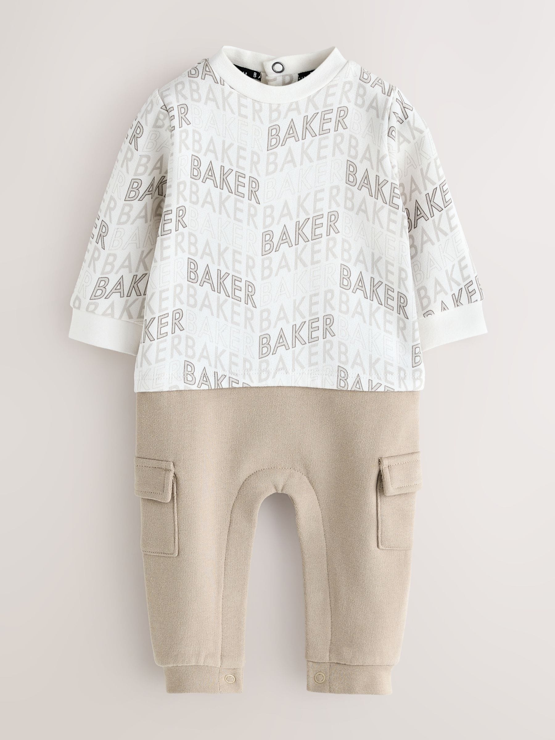 Baker by Ted Baker Letter Print Mockable Rompersuit image 1