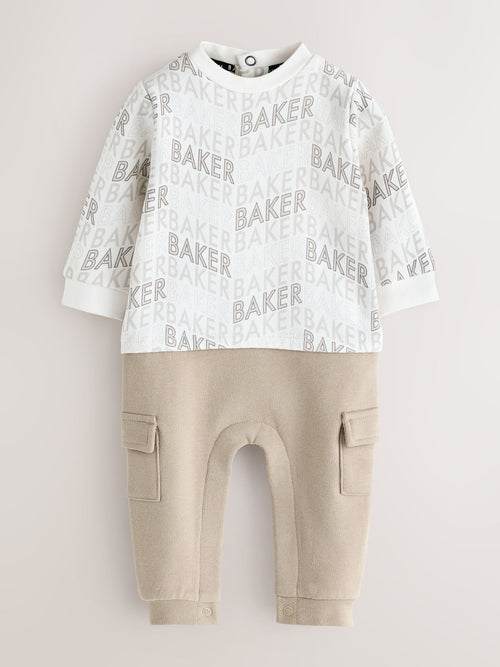 Baker by Ted Baker Letter Print Mockable Rompersuit image 1