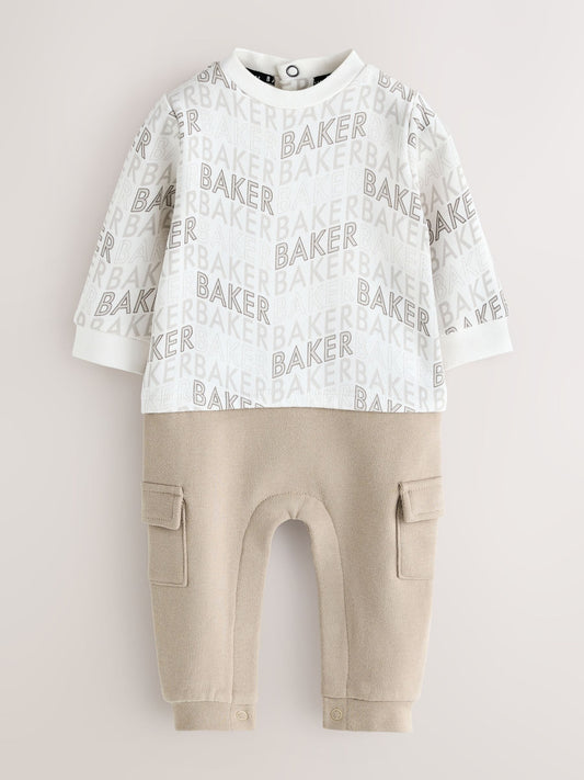 Baker by Ted Baker Letter Print Mockable Rompersuit image 1