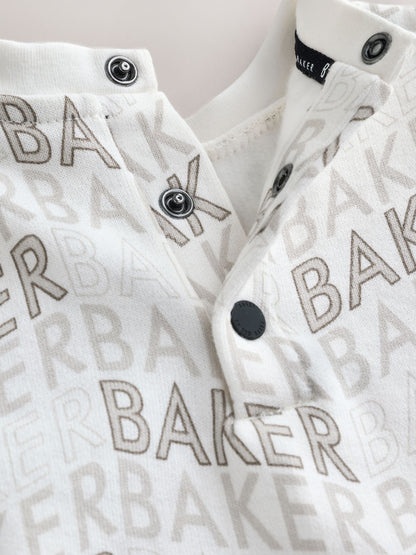Baker by Ted Baker Letter Print Mockable Rompersuit image 4