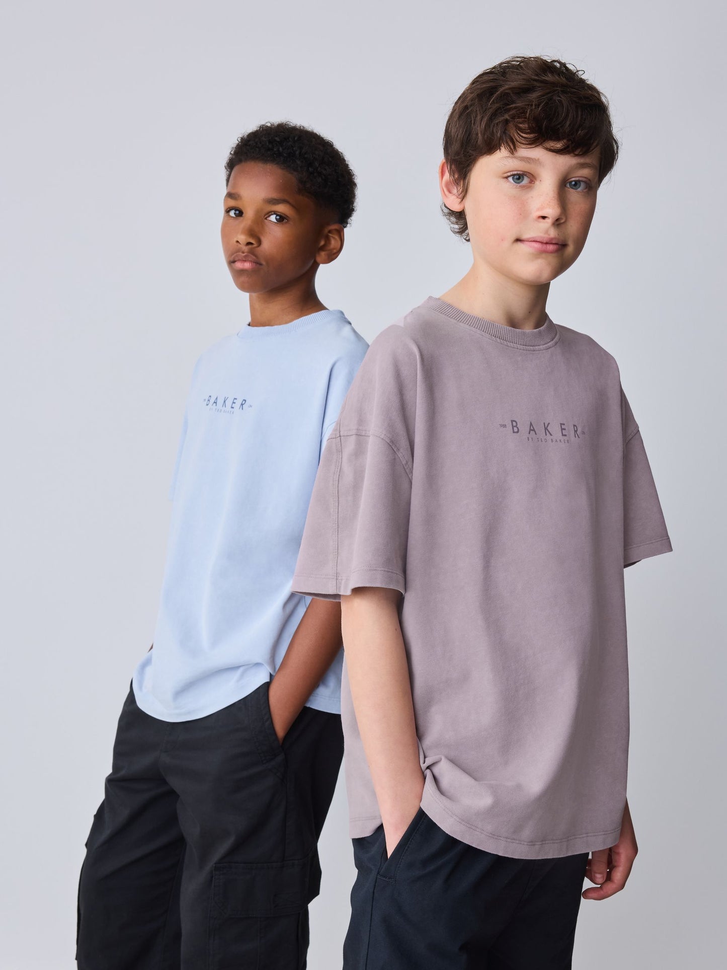 Dsiney Kidz - Baker by Ted Baker Blue/Pink Washed T-Shirts 2 Pack image 2