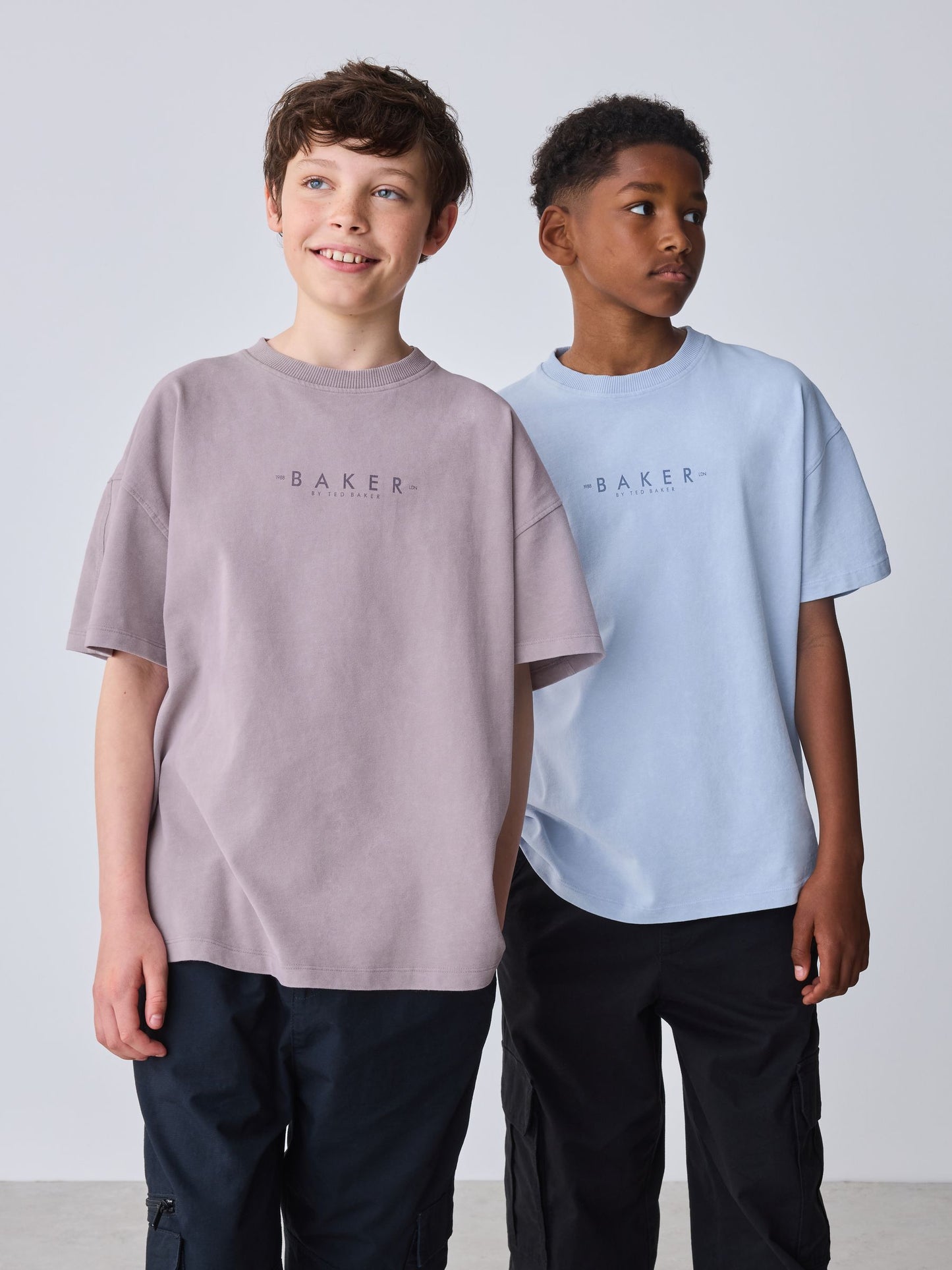 Dsiney Kidz - Baker by Ted Baker Blue/Pink Washed T-Shirts 2 Pack image 3