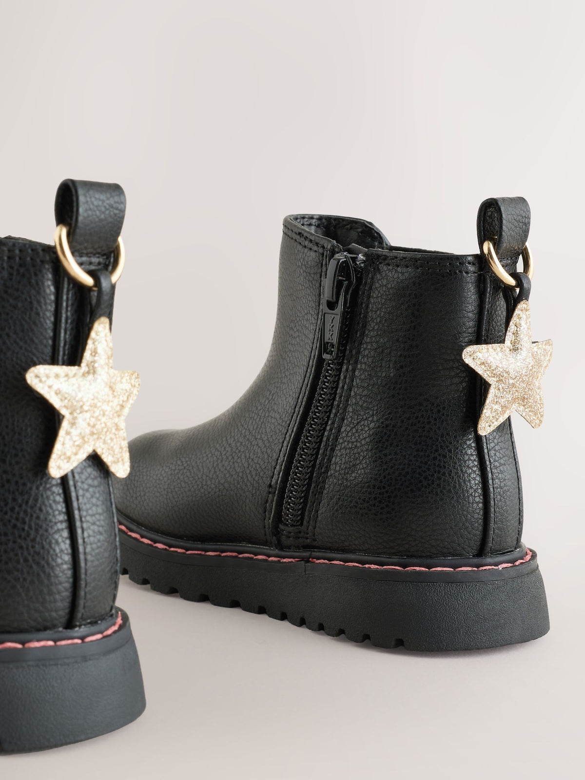 Little Bird Black Rainbow Star Chelsea Boots - image 3