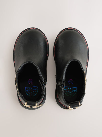 Little Bird Black Rainbow Star Chelsea Boots - image 5