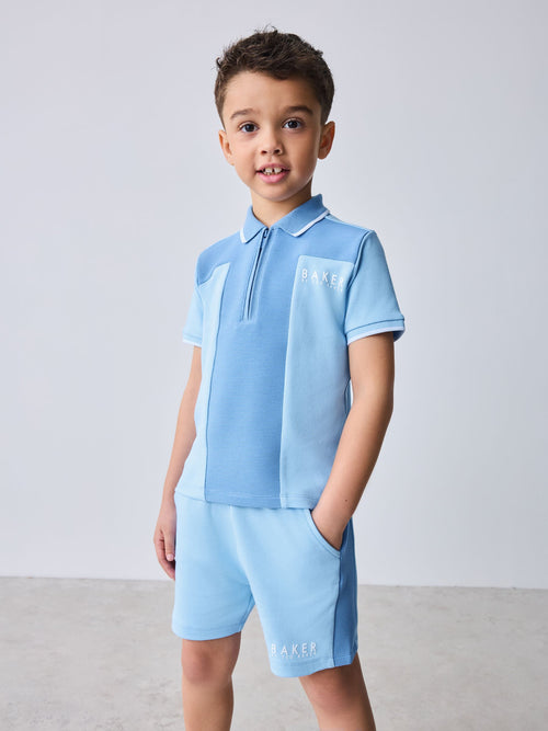 Dsiney Kidz - Baker by Ted Baker Textured Polo Shirt and Shorts Set image 1