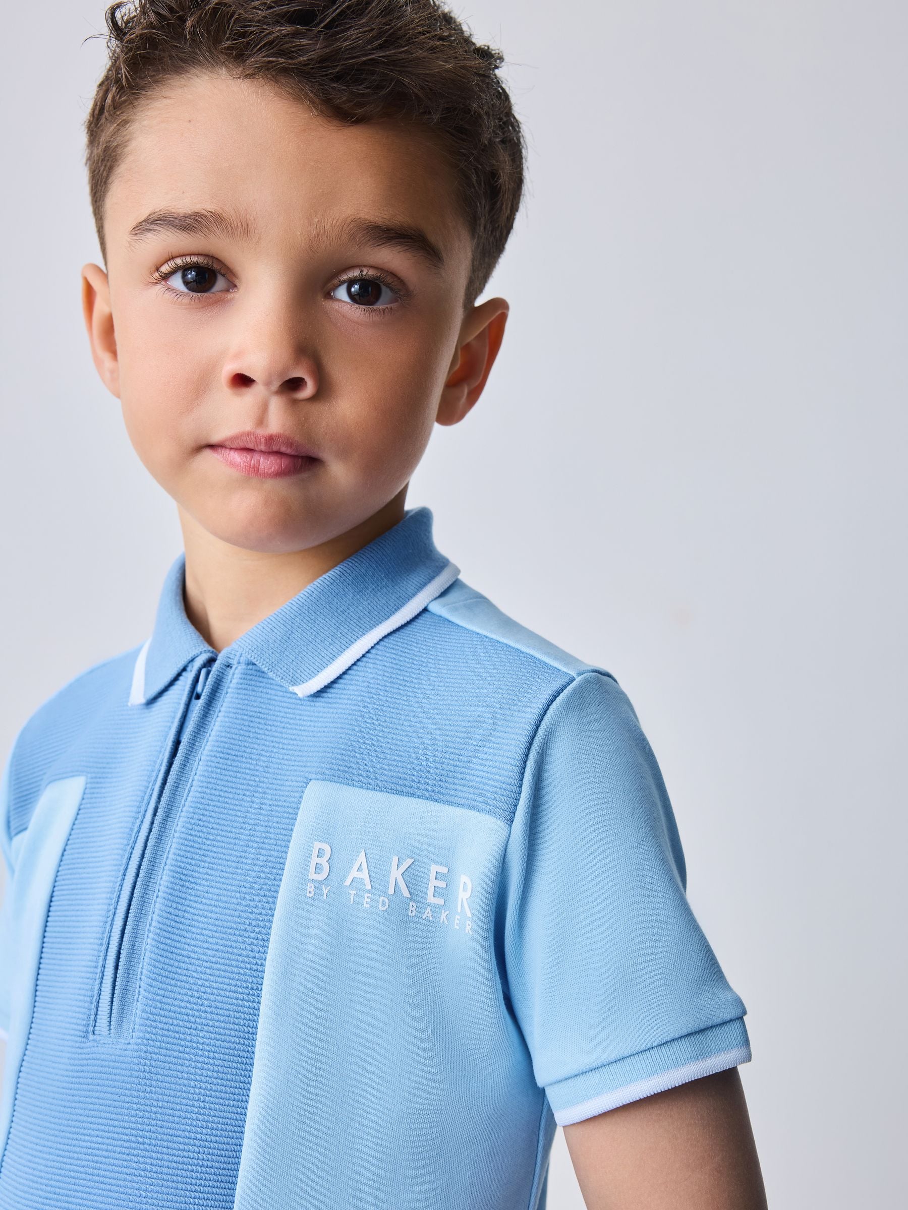 Baker by Ted Baker Textured Polo Shirt and Shorts Set image 5