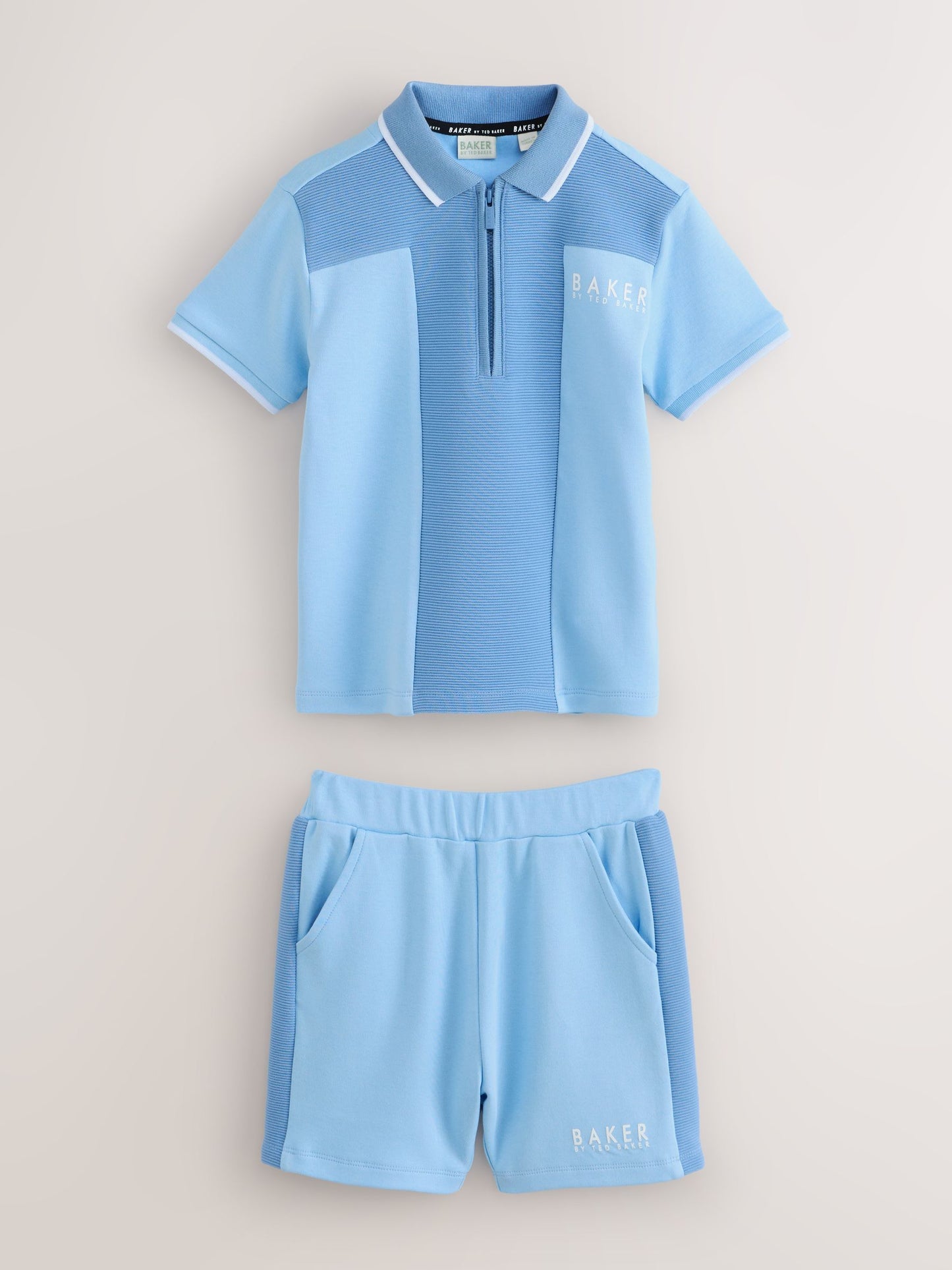 Baker by Ted Baker Textured Polo Shirt and Shorts Set image 7