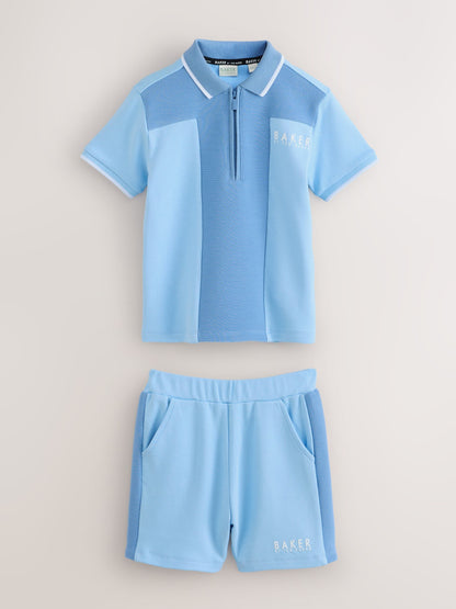 Baker by Ted Baker Textured Polo Shirt and Shorts Set image 7