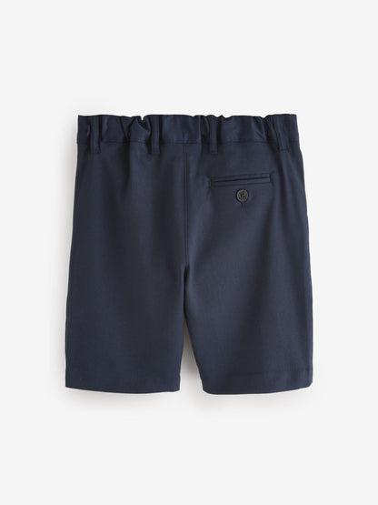 Dsiney Kidz - Clarks Blue Regular Waist Pull-On Regular School Shorts 3 Pack image 5