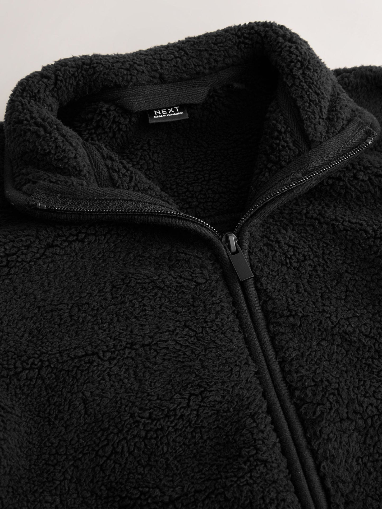 Dsiney Kidz - Black Zip-Up Borg Fleece Jacket With Pockets (3-16yrs) image 8