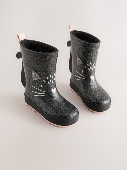 Black Cat Wellies image 1