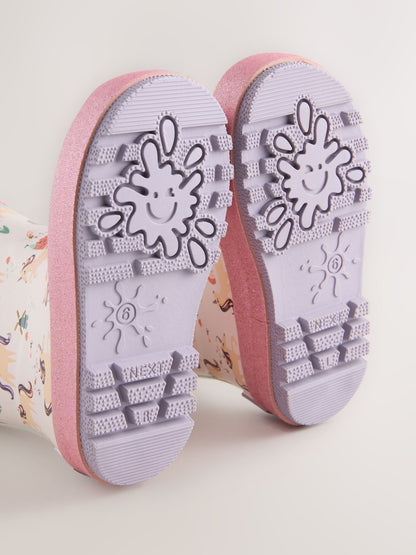 Pink Unicorn Handle Wellies image 5